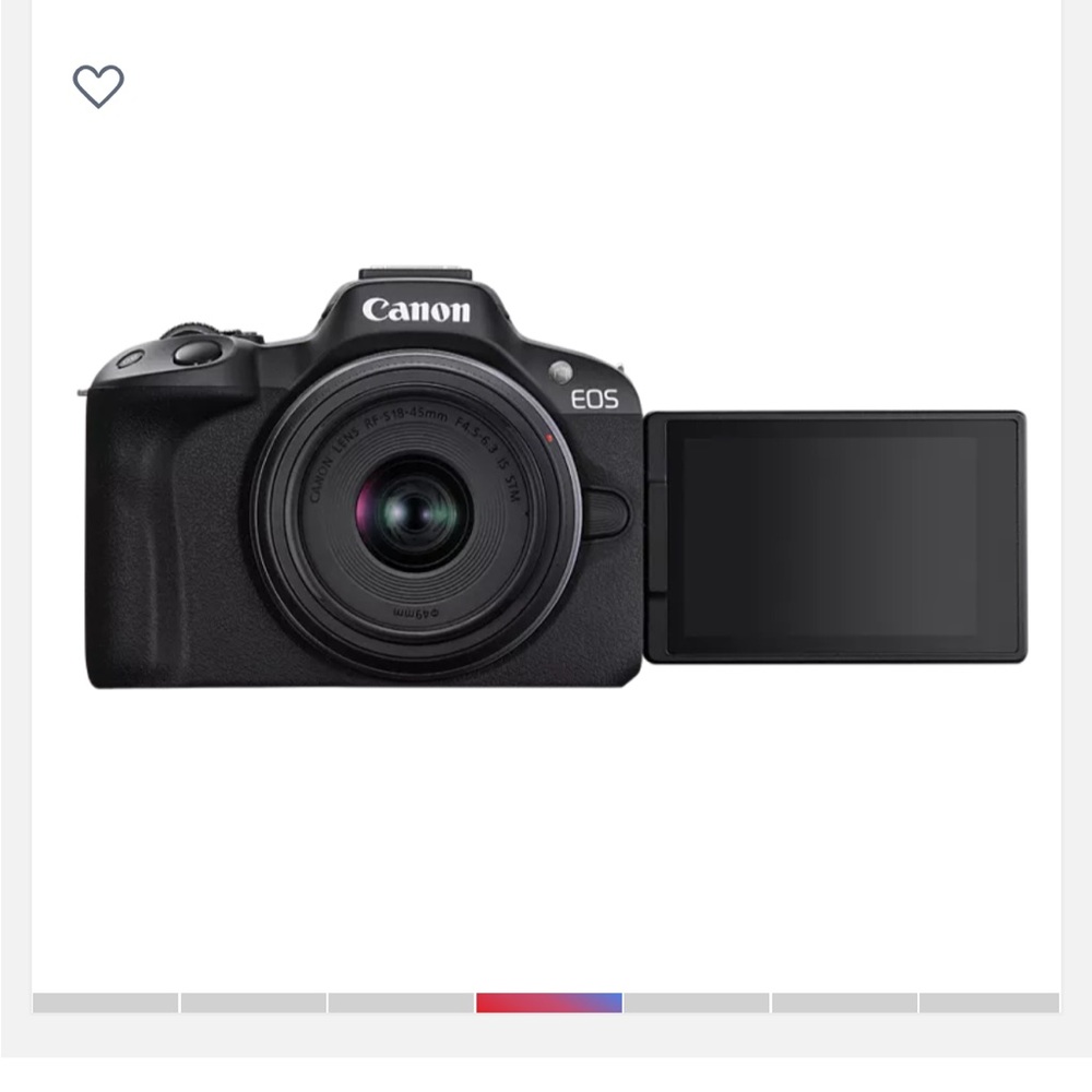 Brand new in box Canon EOS R50 Black Camera with RF-S18-45mm Lens